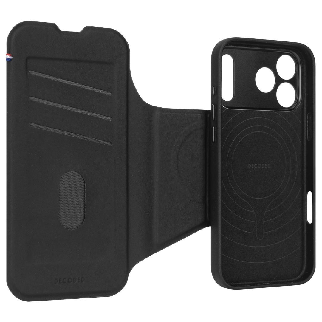Decoded Silicone Detachable Wallet for iPhone 17 Pro Max Phantom Black