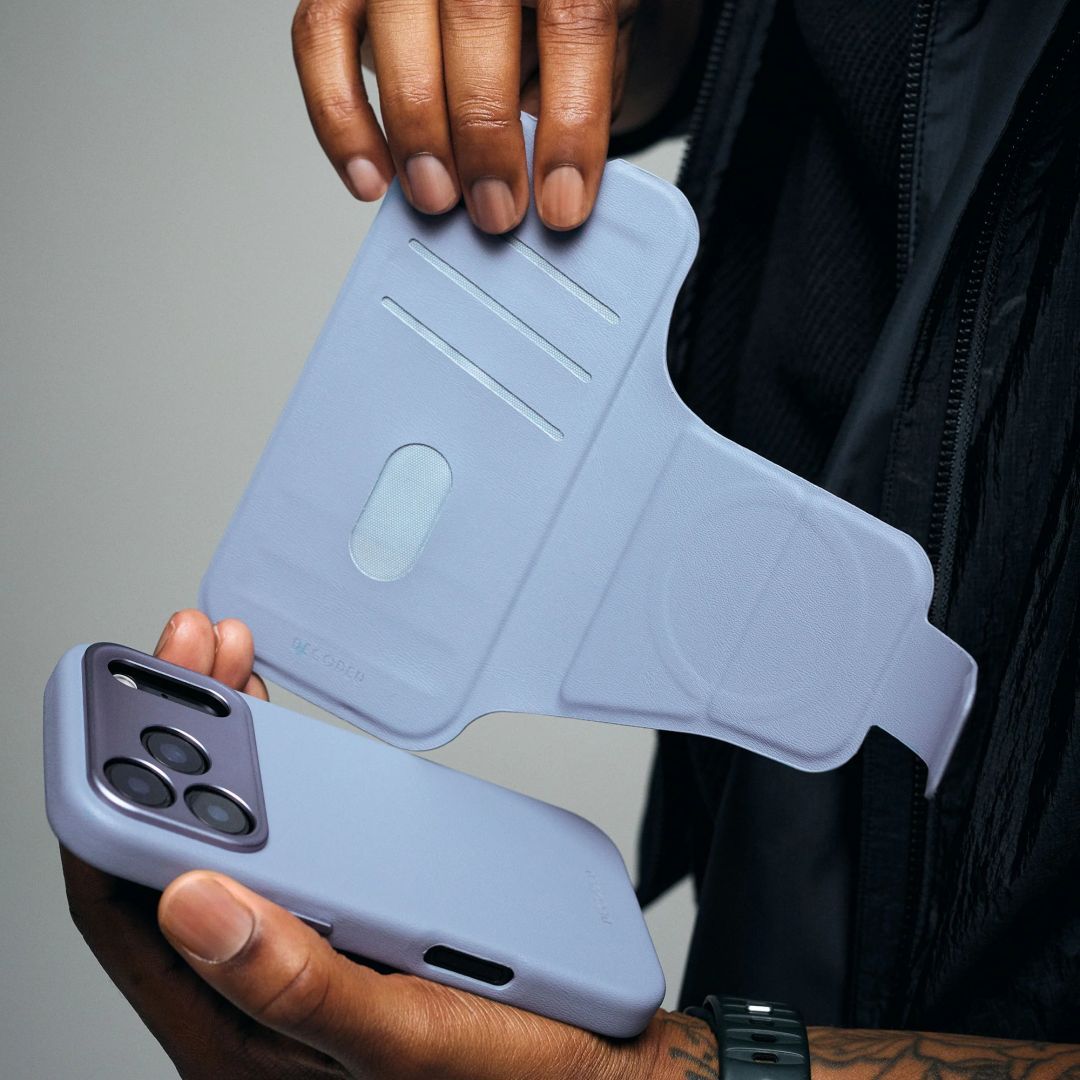 Decoded Silicone Detachable Wallet for iPhone 17 Pro Max Forever Blue