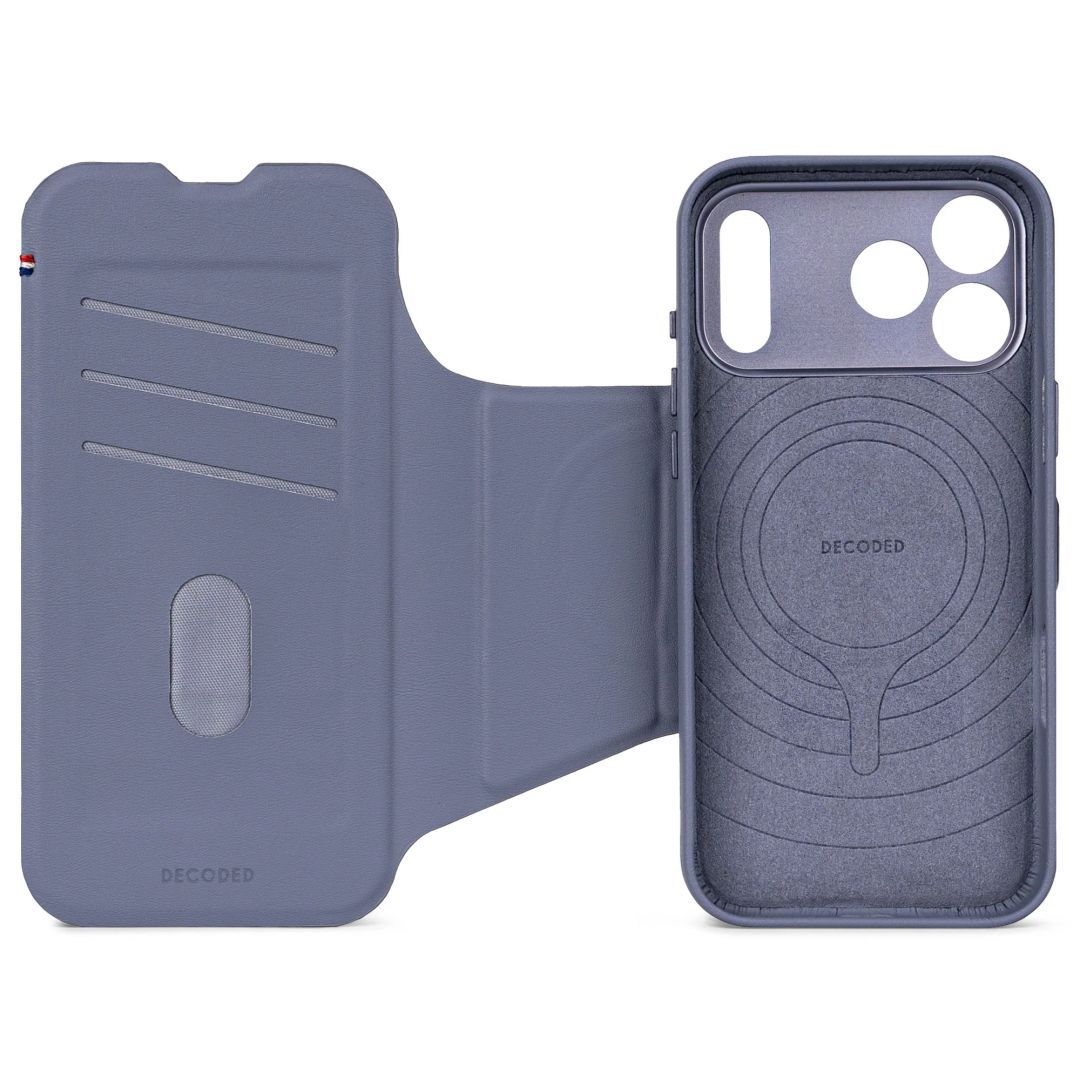 Decoded Silicone Detachable Wallet for iPhone 17 Pro Max Forever Blue