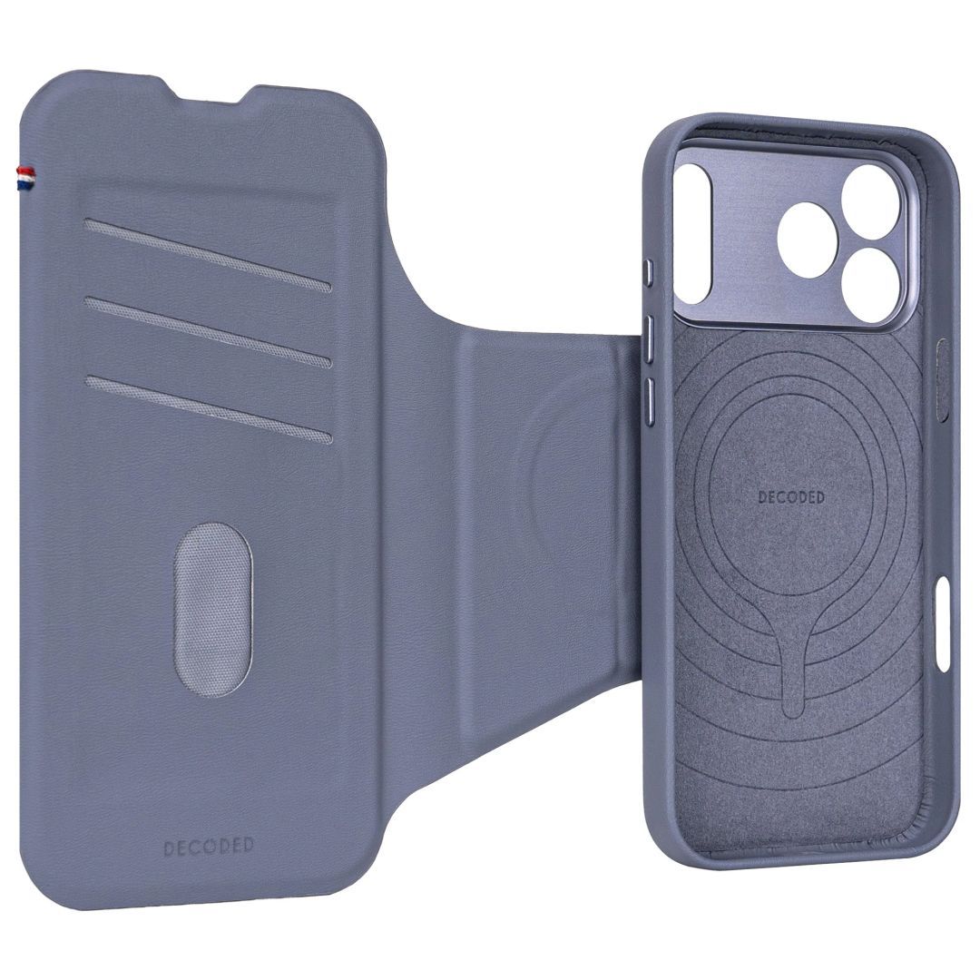 Decoded Silicone Detachable Wallet for iPhone 17 Pro Max Forever Blue