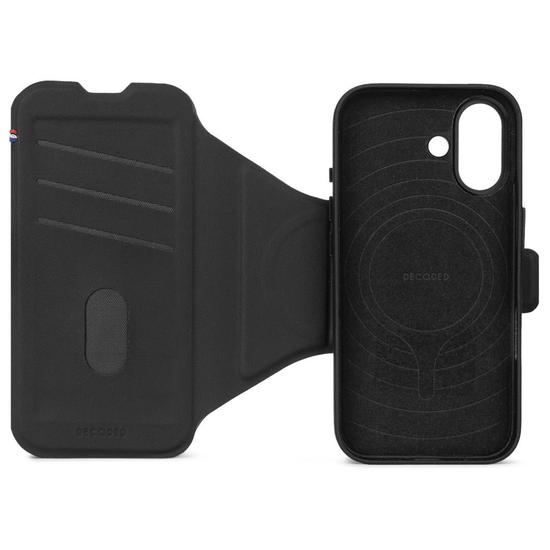 Decoded Silicone Detachable Wallet iPhone 17 Phantom Black