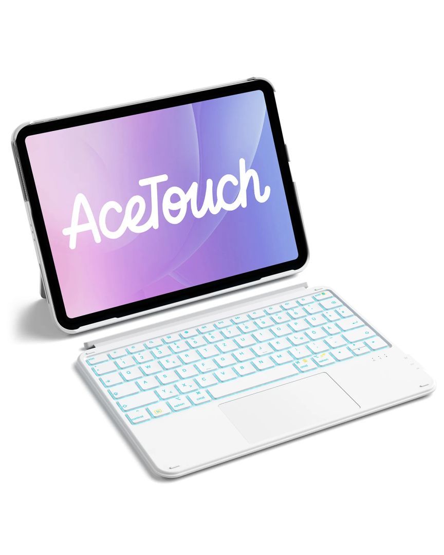 Inateck AceTouch Case with Keyboard for iPad White Inateck AceTouch Case with Keyboard for iPad White