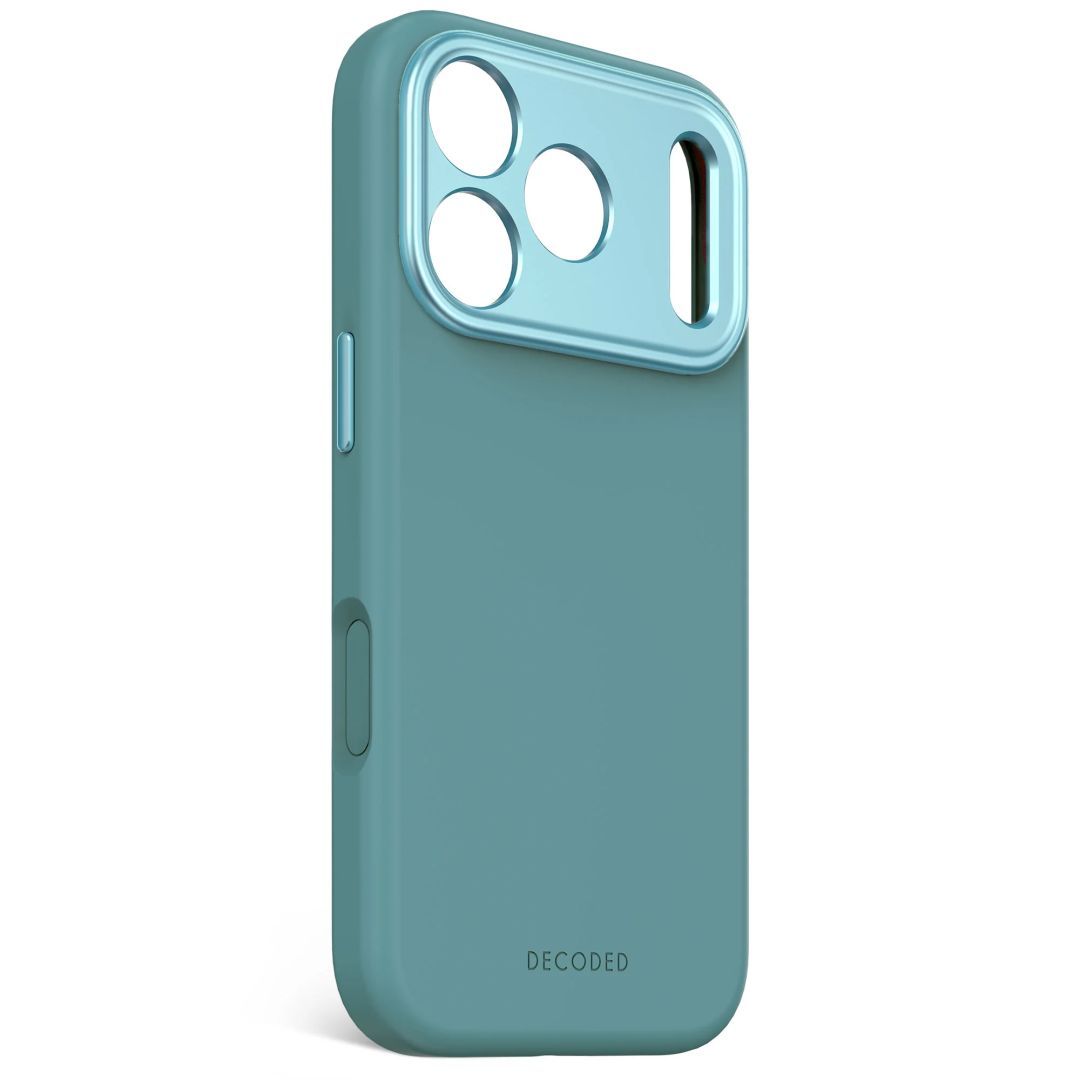 Decoded AntiMicrobial Silicone Backcover for iPhone 17 Pro Retro Blue