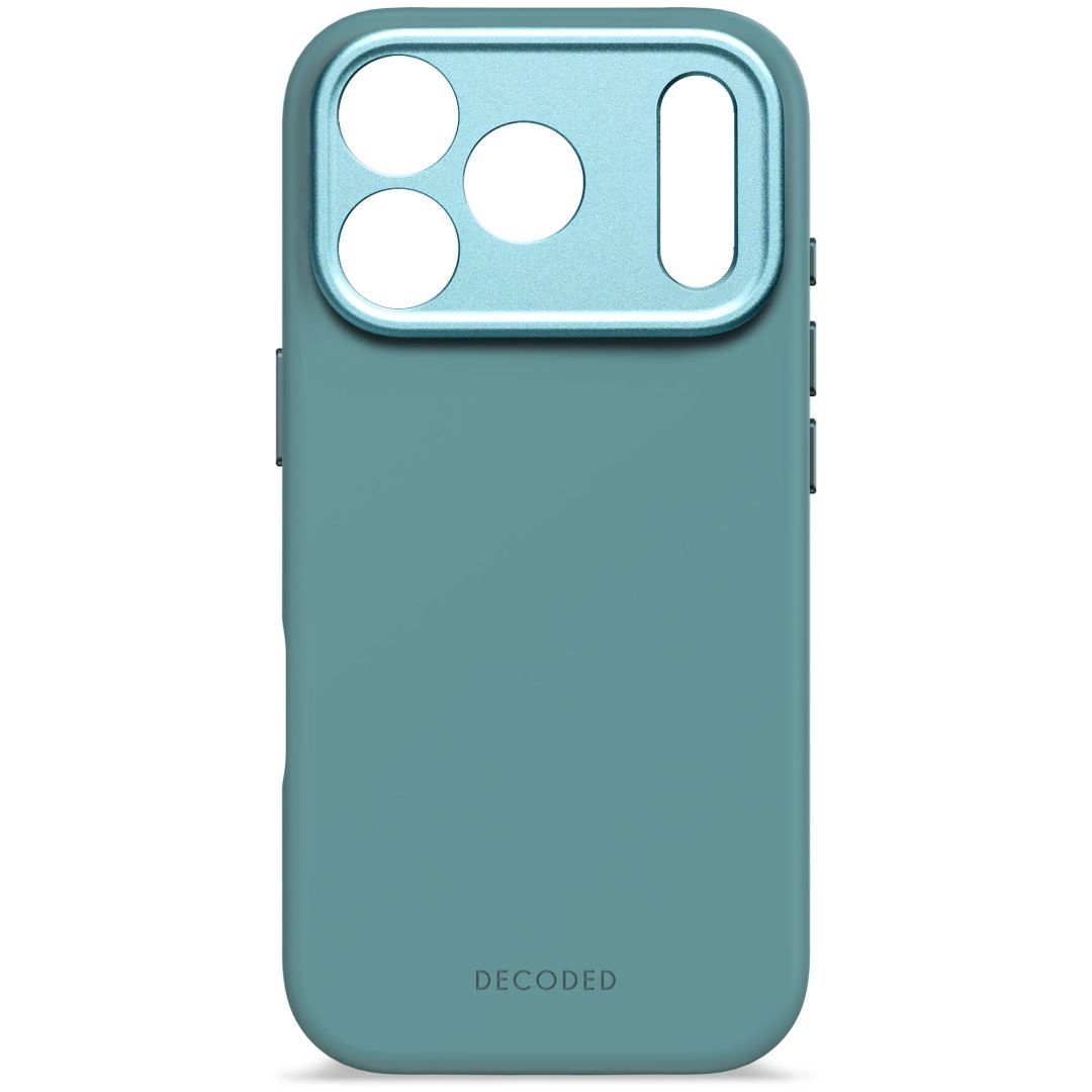 Decoded AntiMicrobial Silicone Backcover for iPhone 17 Pro Retro Blue