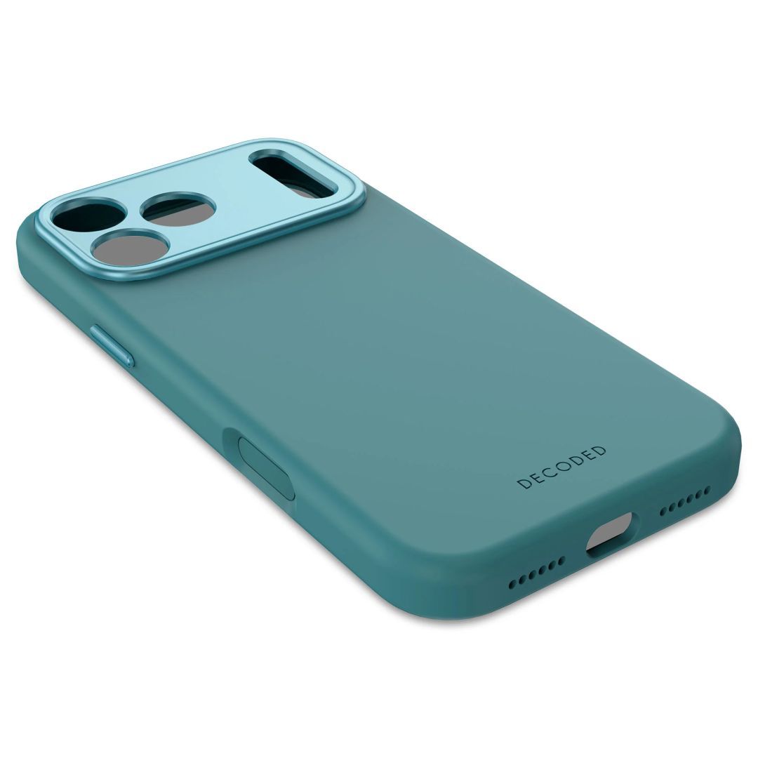 Decoded AntiMicrobial Silicone Backcover for iPhone 17 Pro Max Retro Blue