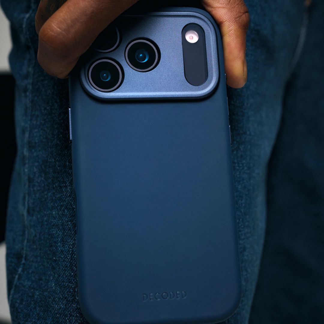 Decoded AntiMicrobial Silicone Backcover for iPhone 17 Pro Max Navy