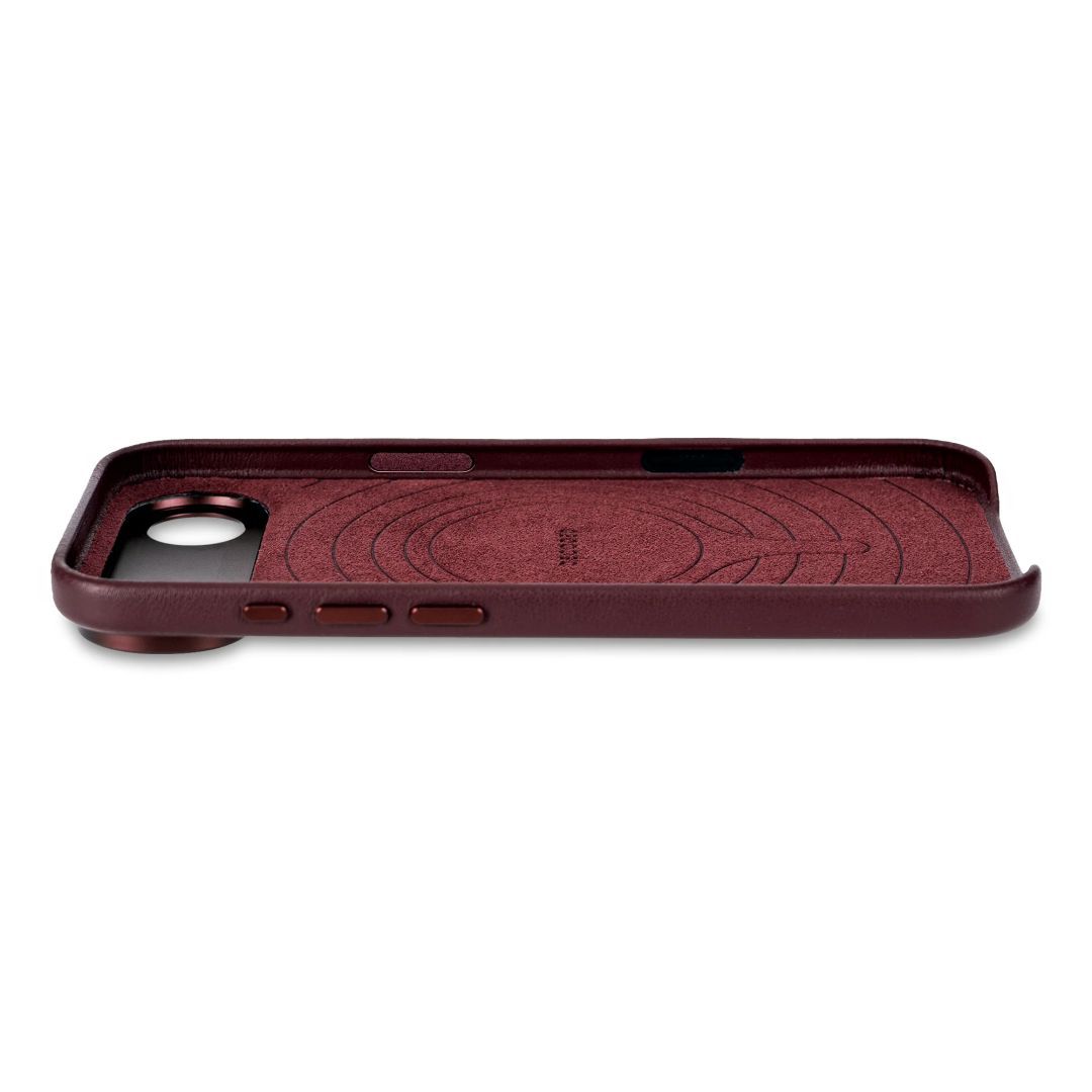 Decoded Leather Backcover for iPhone 17 Air Dark Ruby
