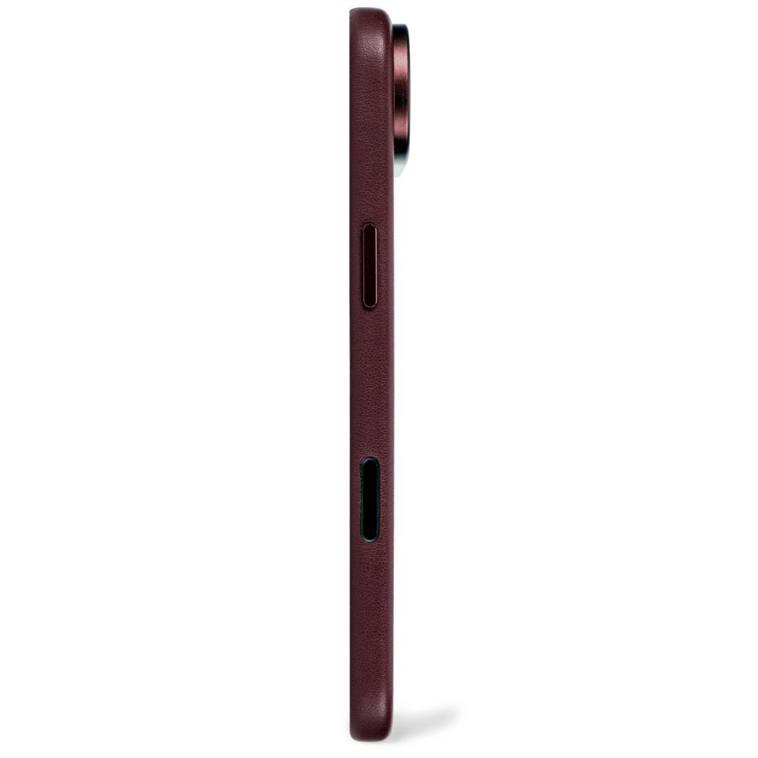 Decoded Leather Backcover for iPhone 17 Air Dark Ruby