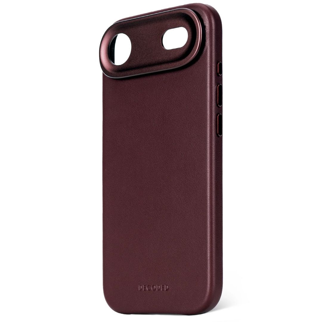 Decoded Leather Backcover for iPhone 17 Air Dark Ruby