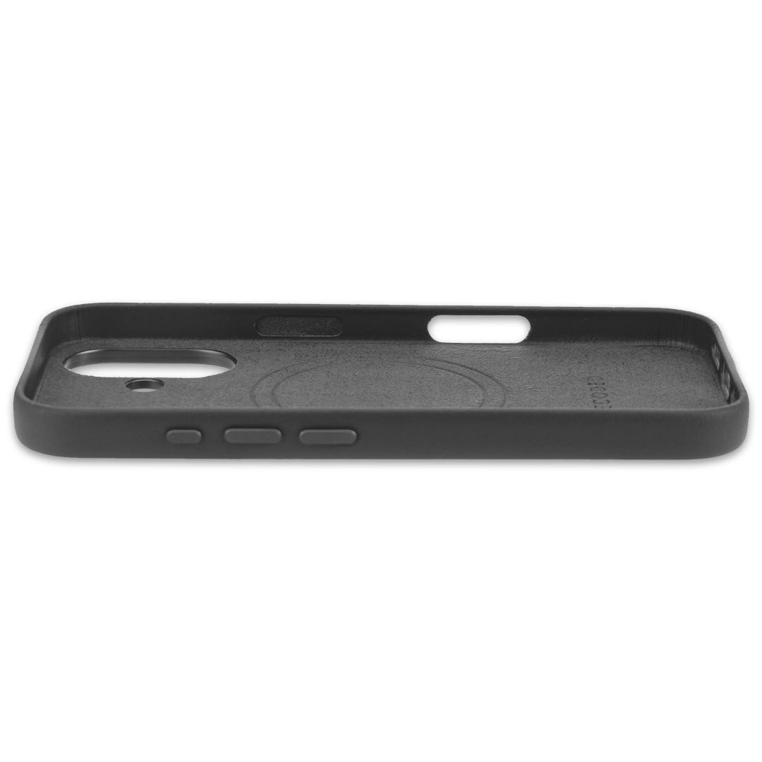 Decoded Leather Backcover for iPhone 16 Black