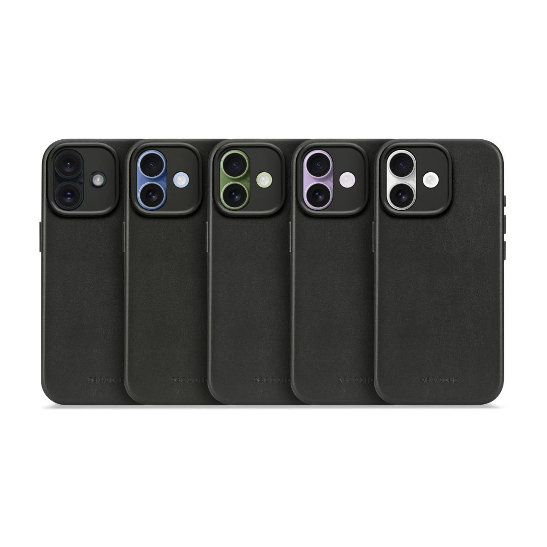 Decoded Leather Backcover iPhone 17 Black