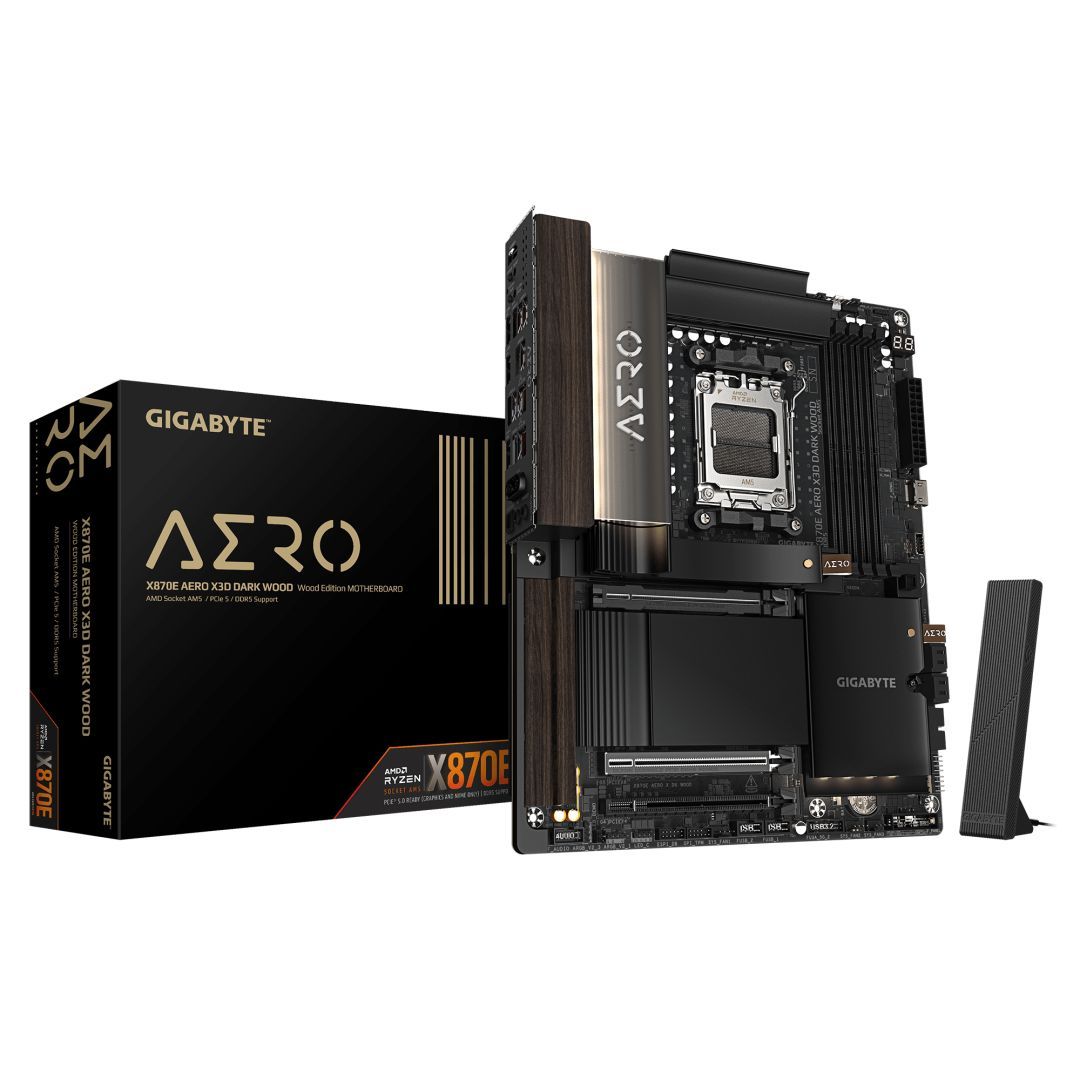 Gigabyte X870E AERO X3D DARK WOOD Gigabyte X870E AERO X3D DARK WOOD