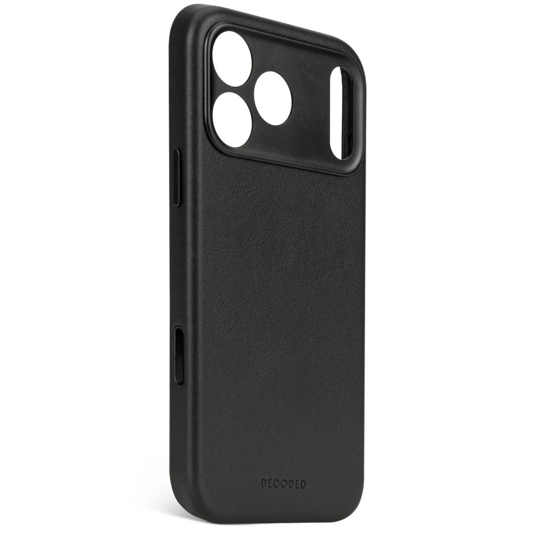 Decoded Leather Backcover for iPhone 17 Pro Black