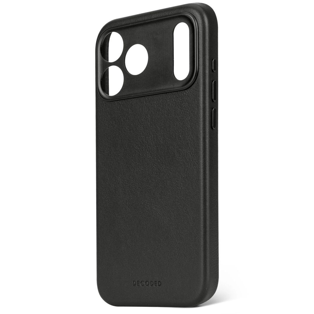 Decoded Leather Backcover for iPhone 17 Pro Black