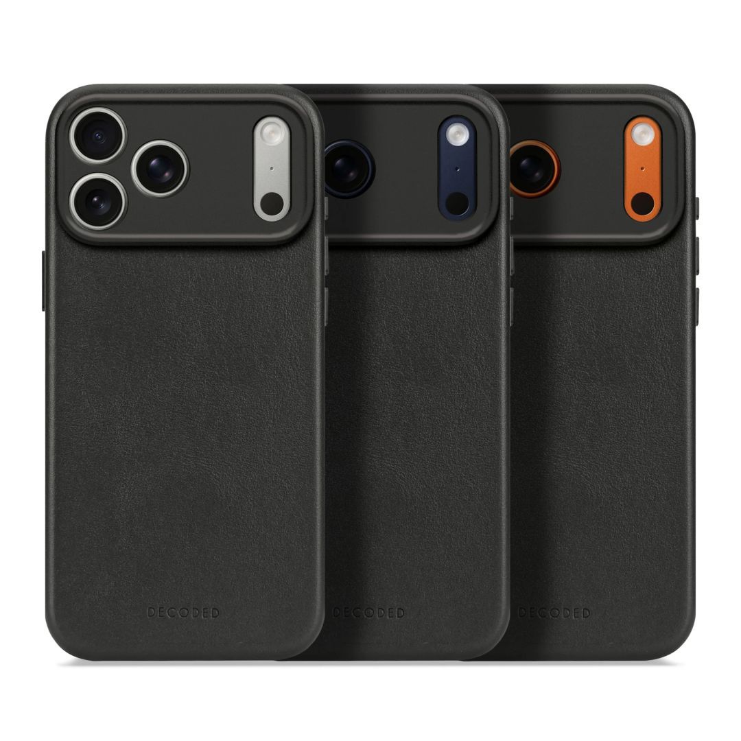 Decoded Leather Backcover for iPhone 17 Pro Black