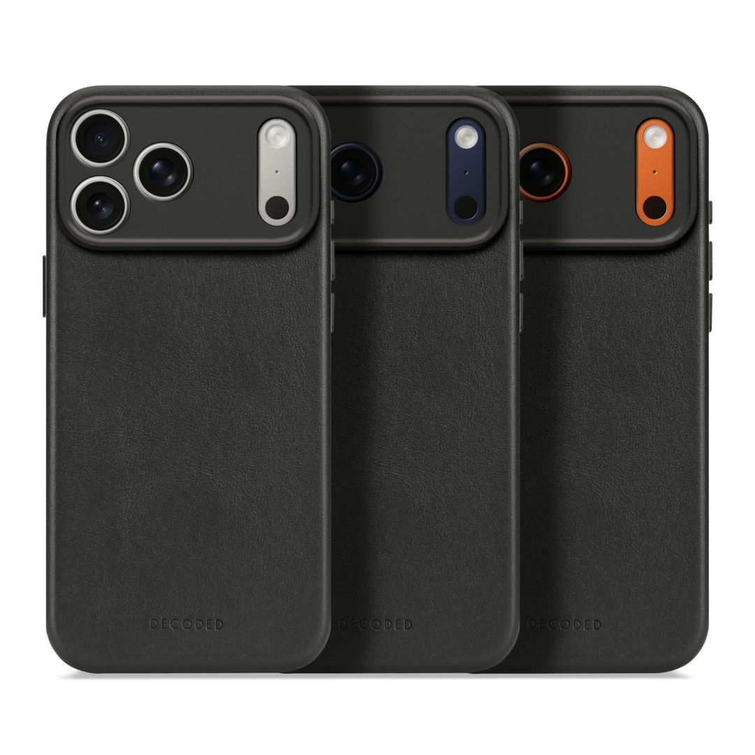 Decoded Leather Backcover for iPhone 17 Pro Max Black