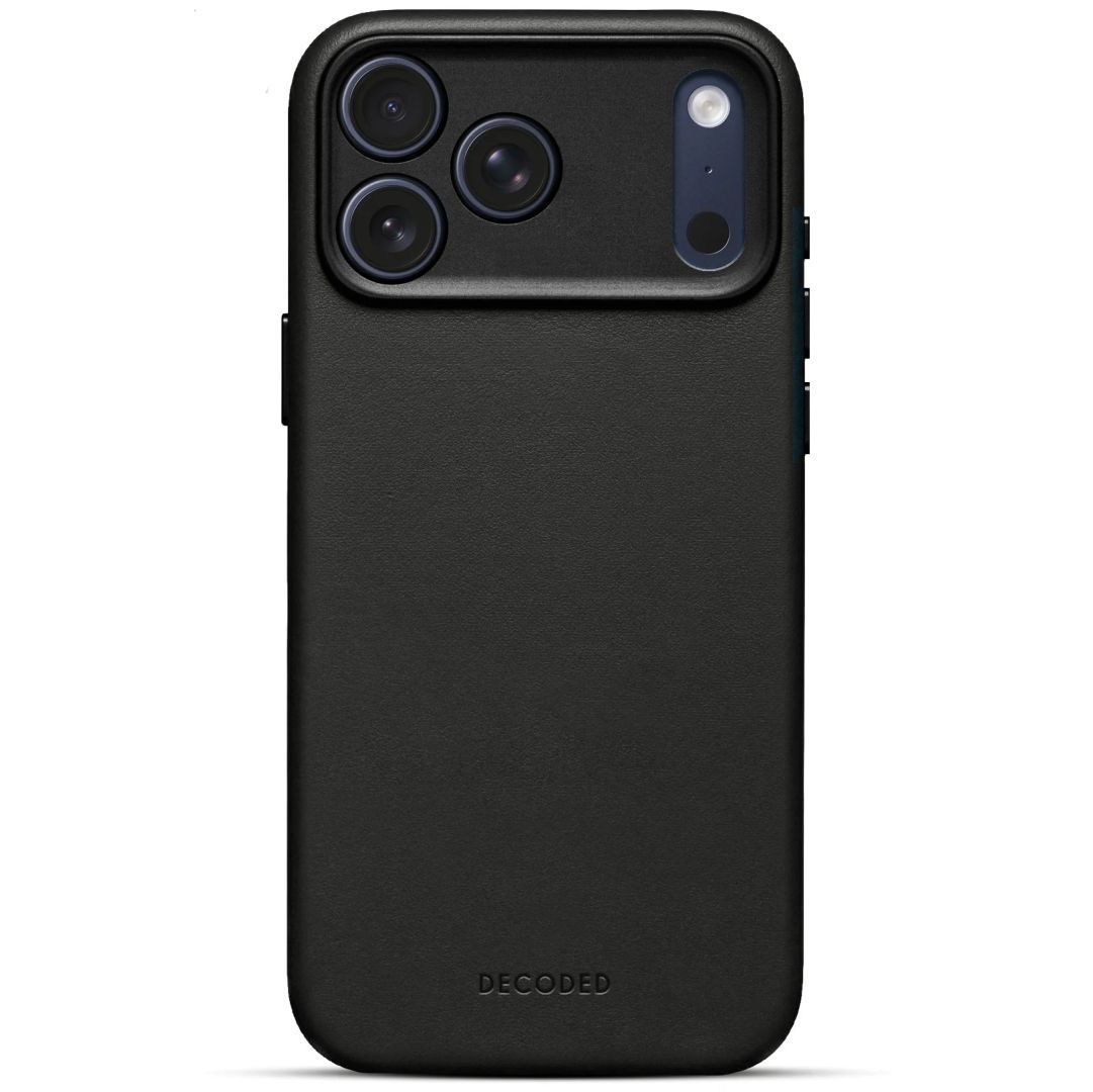Decoded Leather Backcover for iPhone 17 Pro Max Black