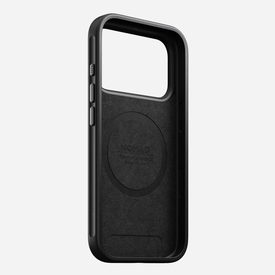 Nomad Modern Leather Case for iPhone 17 Pro Black Horween