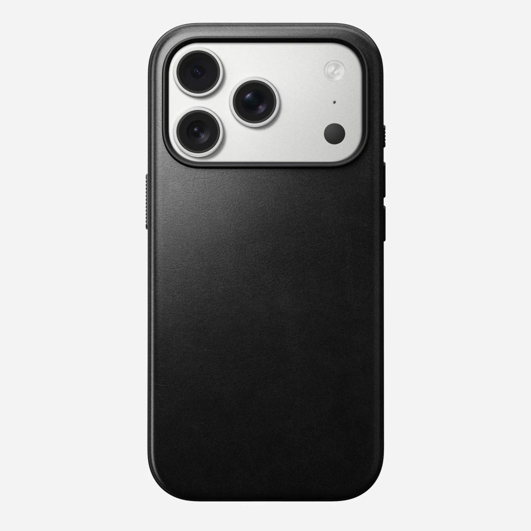 Nomad Modern Leather Case for iPhone 17 Pro Black Horween