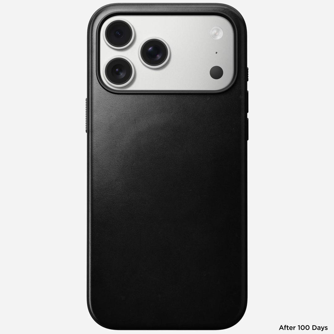 Nomad Modern Leather Case for iPhone 17 Pro Max Black Horween