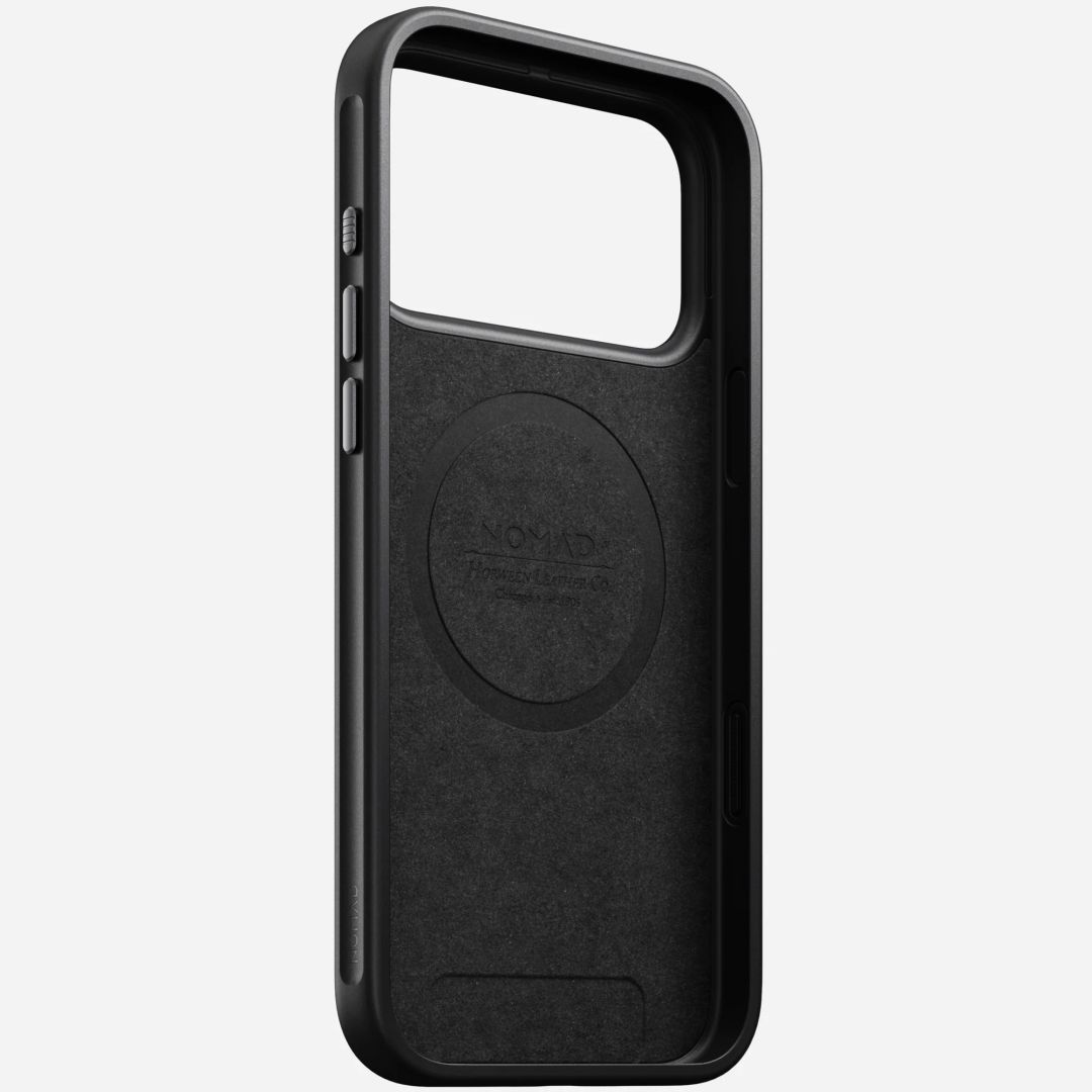 Nomad Modern Leather Case for iPhone 17 Pro Max Black Horween