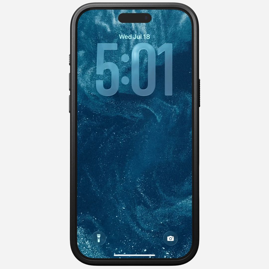 Nomad Modern Leather Case for iPhone 17 Pro Max Black Horween