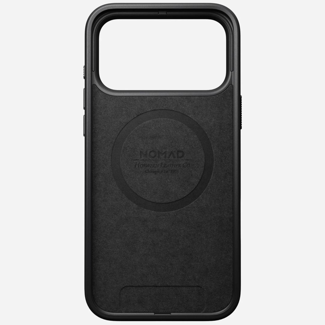Nomad Modern Leather Case for iPhone 17 Pro Max Black Horween