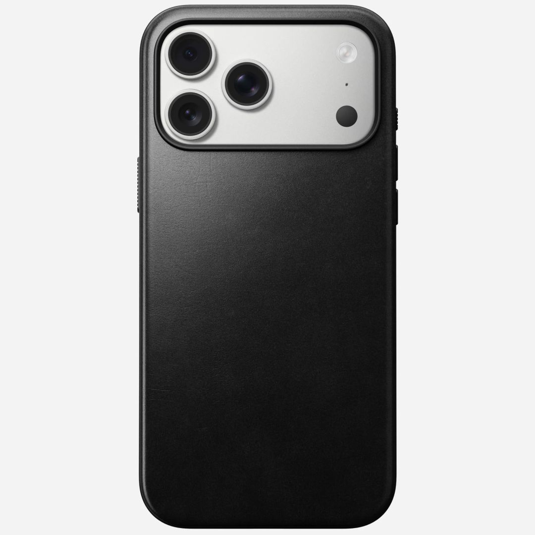 Nomad Modern Leather Case for iPhone 17 Pro Max Black Horween