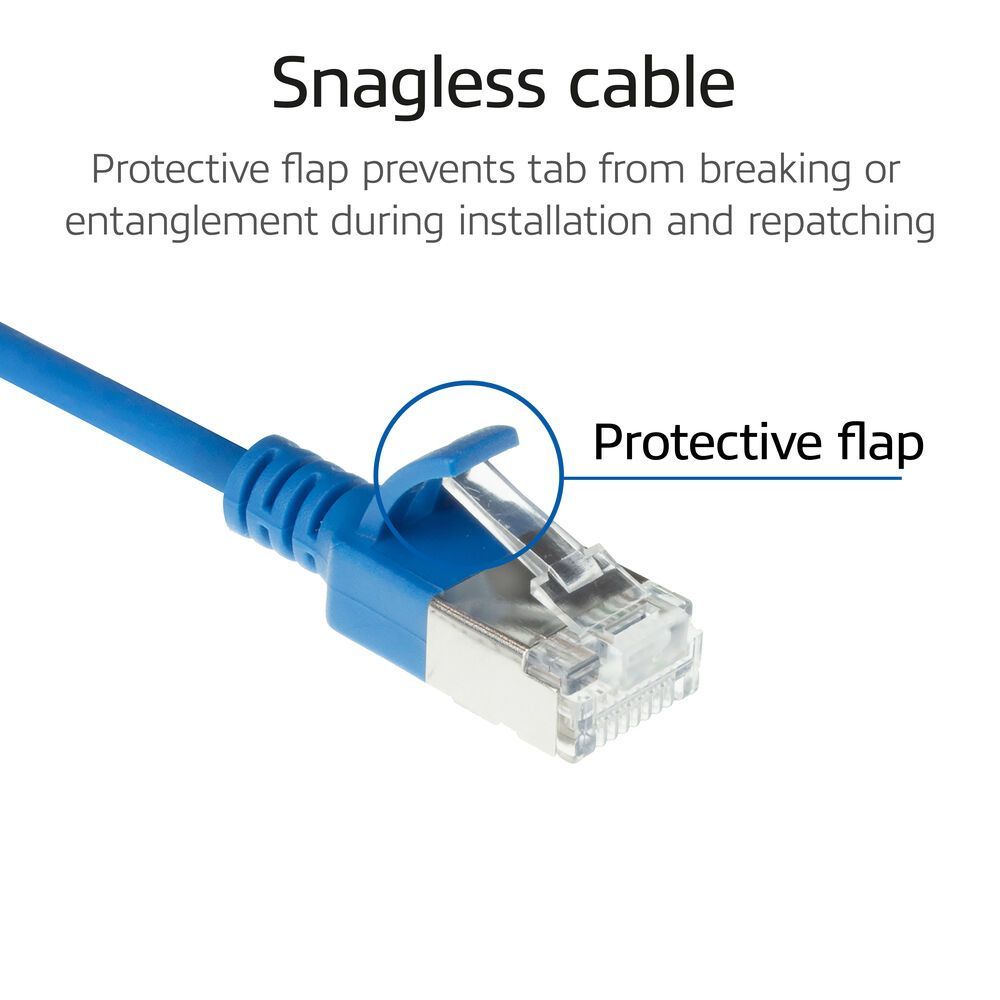 ACT CAT6A S-FTP Patch Cable 0,25m Blue