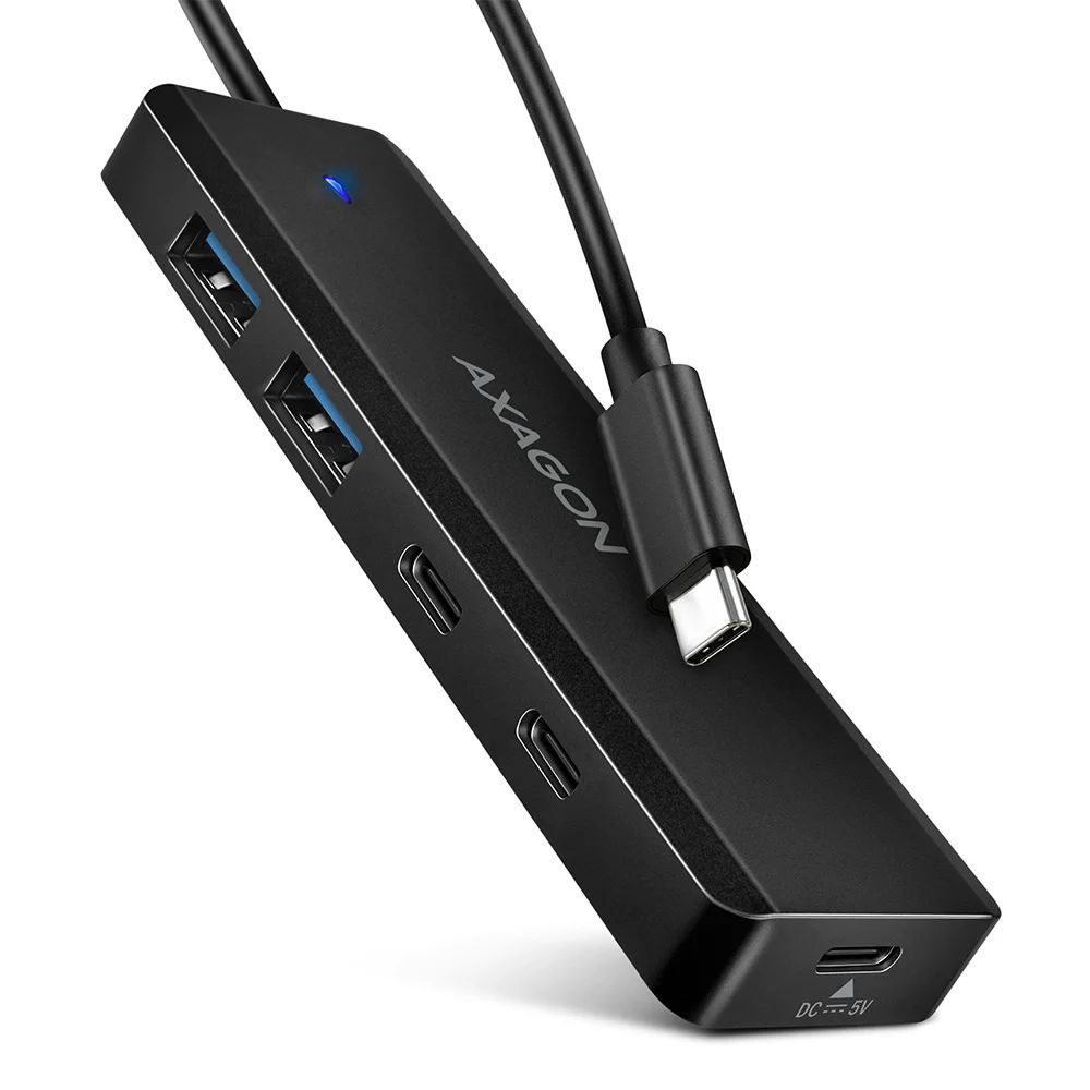 AXAGON 4-portos USB3.2 HUB Black