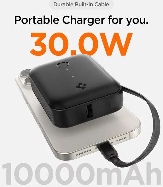 Spigen Essential 10000mAh Power Bank Black Spigen Essential 10000mAh Power Bank Black