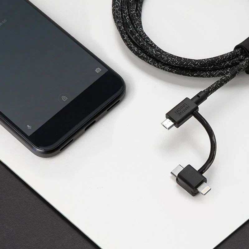 Native Union Belt Cable Universal (USB-A - USB-C, Micro USB, Lightning) 2m Cosmos