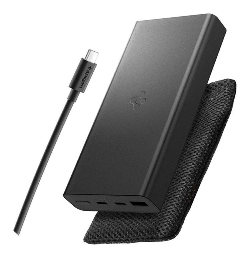 Spigen EA3020 Essential 20000mAh Power Bank Black Spigen EA3020 Essential 20000mAh Power Bank Black