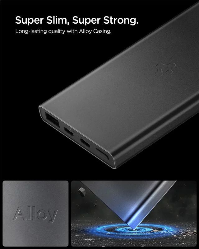 Spigen Essential 10000mAh Power Bank Black Spigen Essential 10000mAh Power Bank Black