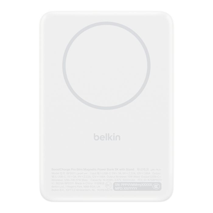 Belkin BoostCharge Slim 5000mAh PowerBank White