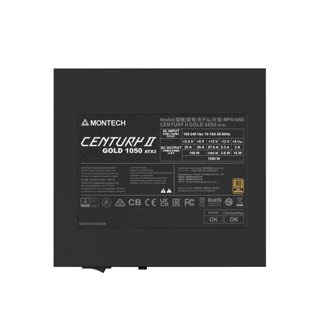 Montech 1050W 80+ Gold Century II