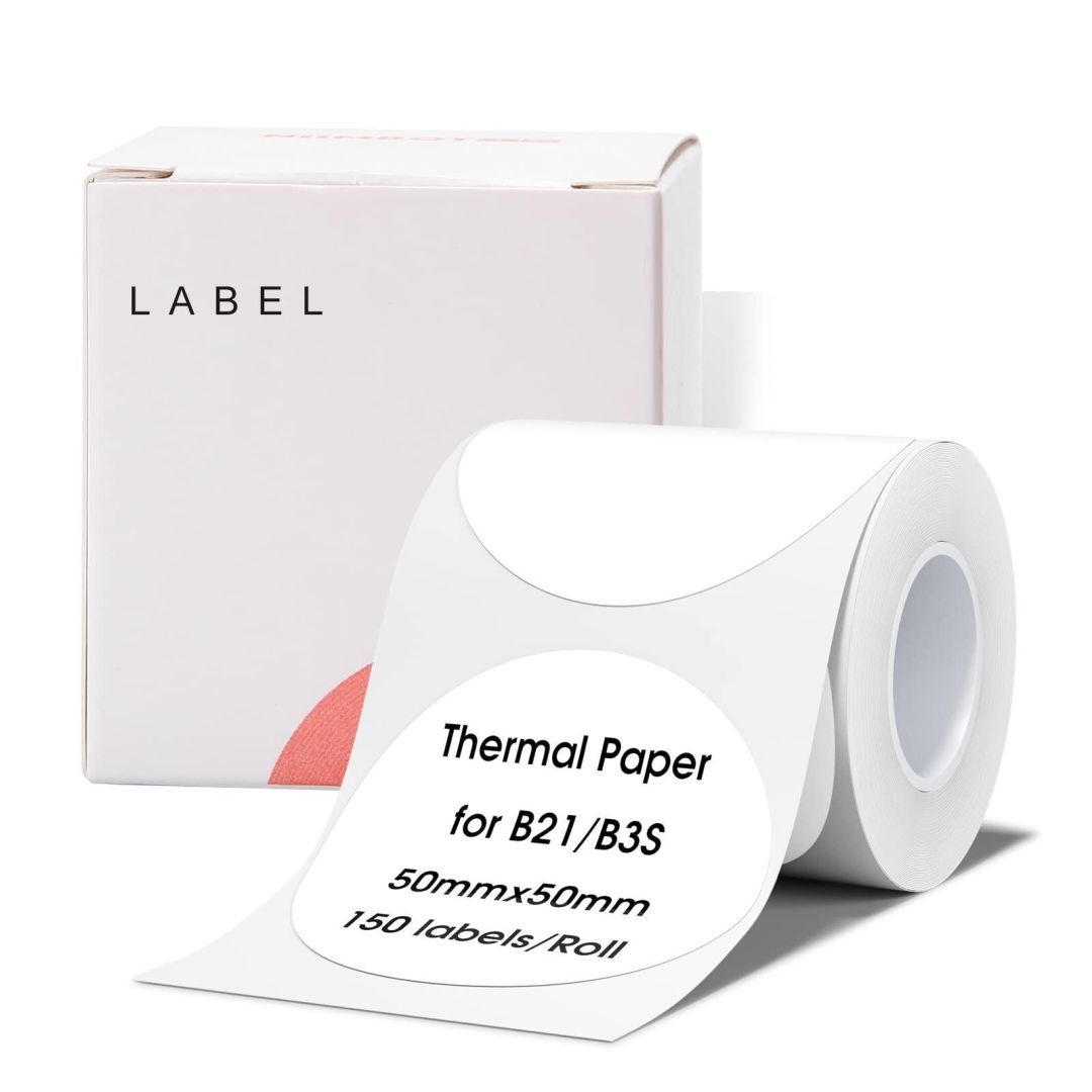 NIIMBOT T50*50-150 Thermal Label Round White NIIMBOT T50*50-150 Thermal Label Round White