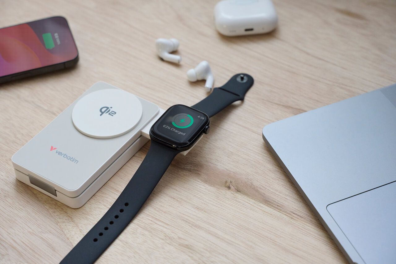 Verbatim Charge "n" Go Qi2 10000mAh Wireless PowerBank White Verbatim Charge "n" Go Qi2 10000mAh Wireless PowerBank White