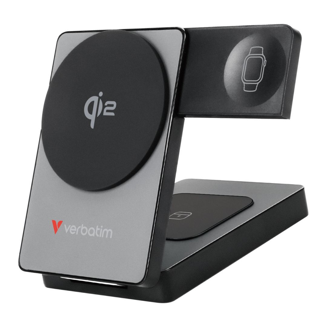 Verbatim Charge "n" Go Qi2 5000mAh Wireless PowerBank Grey Verbatim Charge "n" Go Qi2 5000mAh Wireless PowerBank Grey