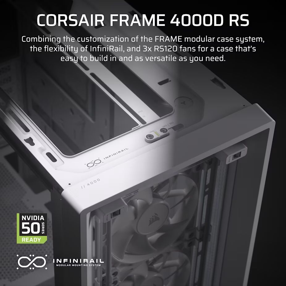 Corsair Frame 4000D RS Tempered Glass White Corsair Frame 4000D RS Tempered Glass White