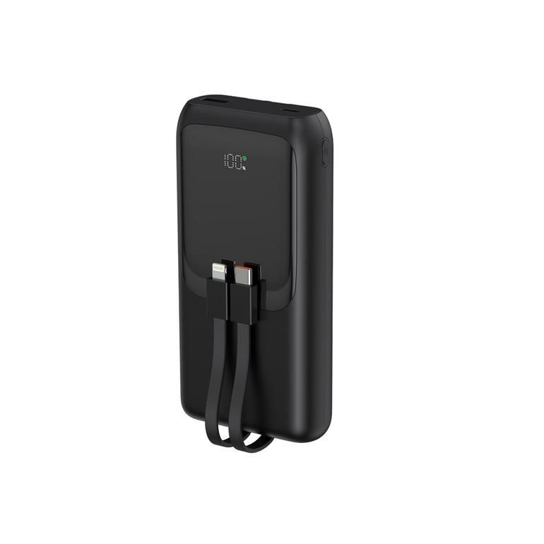 Gembird PB20-PD20-LCD-01 20000mAh PowerBank Black