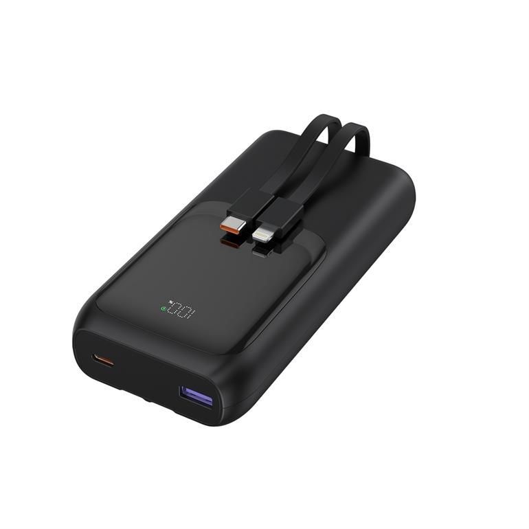 Gembird PB20-PD20-LCD-01 20000mAh PowerBank Black