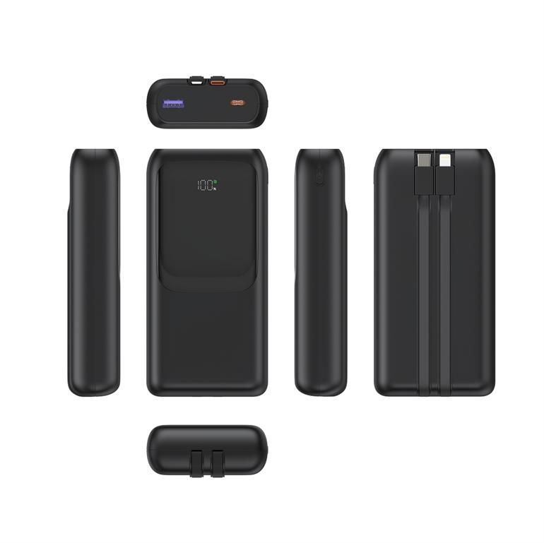 Gembird PB20-PD20-LCD-01 20000mAh PowerBank Black