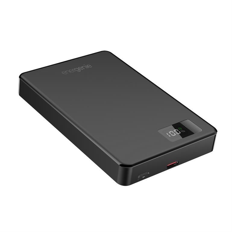 Gembird PB10-WPC15M-LCD-01 10000mAh Wireless PowerBank Black Gembird PB10-WPC15M-LCD-01 10000mAh Wireless PowerBank Black
