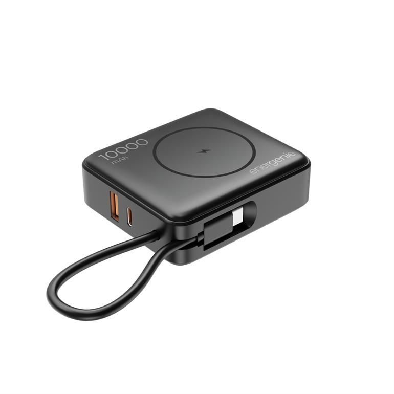 Gembird PB10-WPC15-LCD-01 10000mAh Wireless PowerBank Black