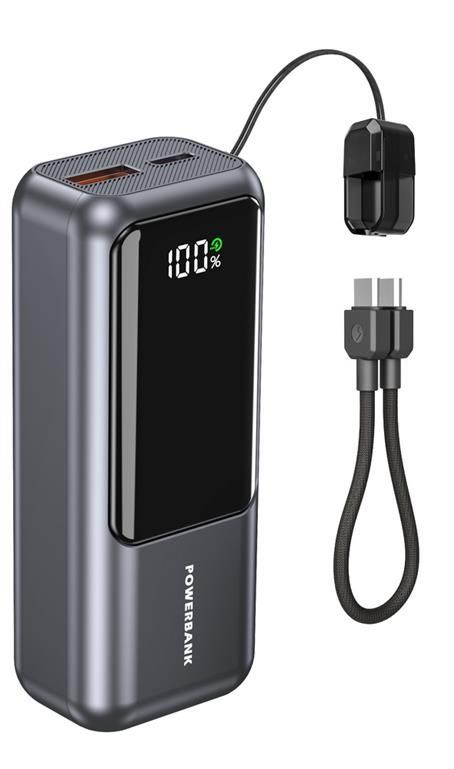 Gembird PB10-PD20-LCD-02 10000mAh PowerBank Space Grey Gembird PB10-PD20-LCD-02 10000mAh PowerBank Space Grey
