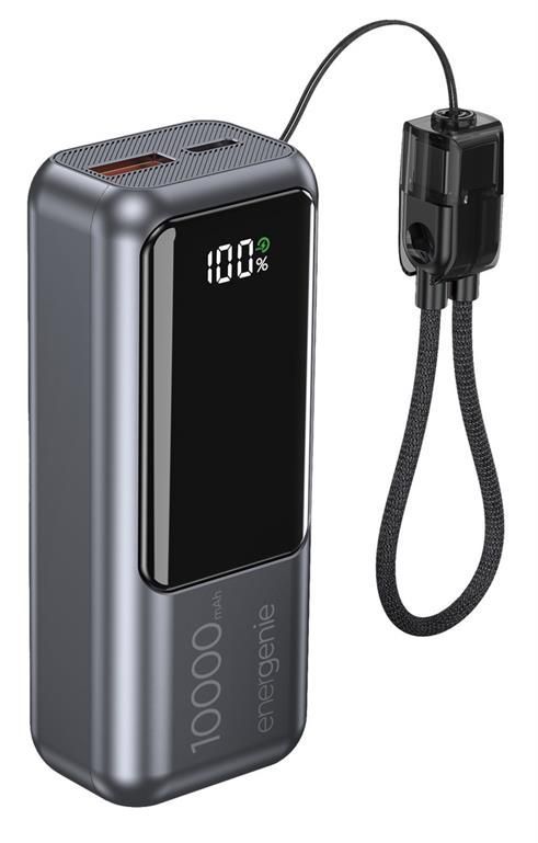 Gembird PB10-PD20-LCD-02 10000mAh PowerBank Space Grey Gembird PB10-PD20-LCD-02 10000mAh PowerBank Space Grey