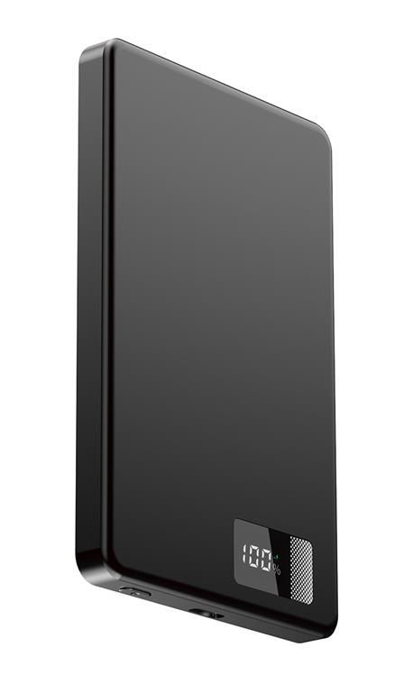 Gembird PB05-WPC15M-LCD-01 5000mAh Wireless PowerBank Black