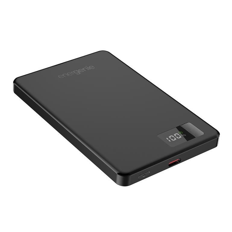 Gembird PB05-WPC15M-LCD-01 5000mAh Wireless PowerBank Black