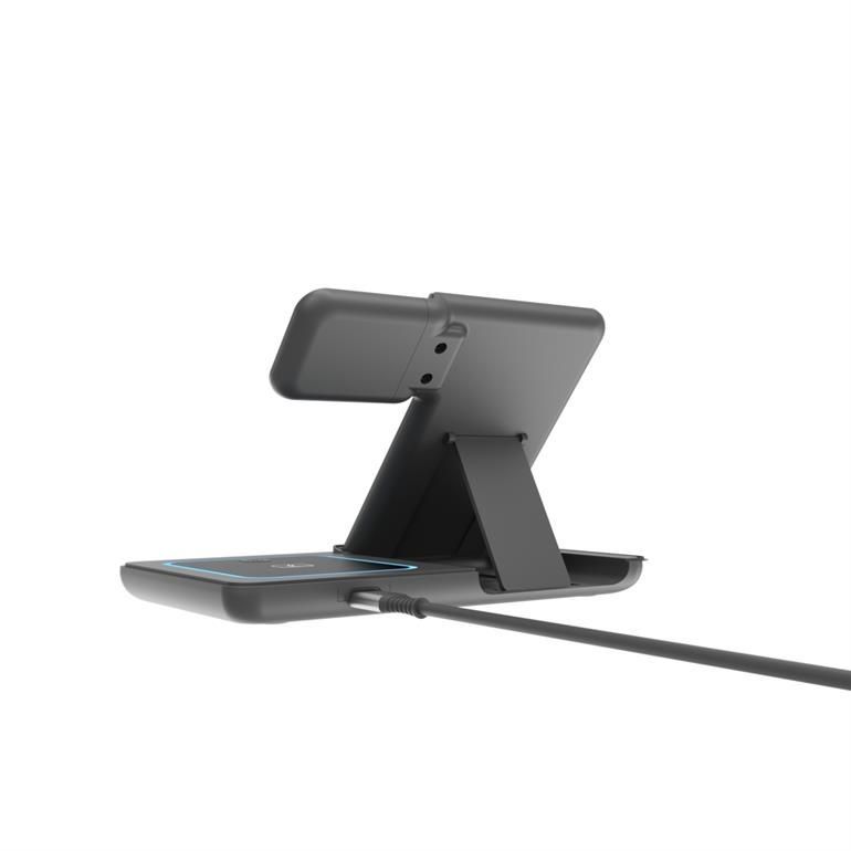 Gembird 3-in-1 foldable wireless charger stand 15W for Samsung watch Black Gembird 3-in-1 foldable wireless charger stand 15W for Samsung watch Black